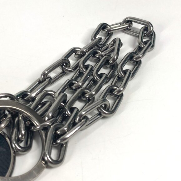 LOUIS VUITTON M68862 MonogramEclipse Key Chain Key Holder Bag Charm - Picture 12 of 12